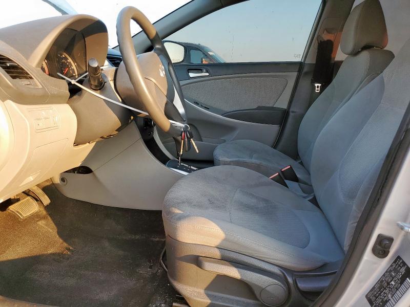 KMHCT4AE3EU588767 - 2014 HYUNDAI ACCENT GLS SILVER photo 7