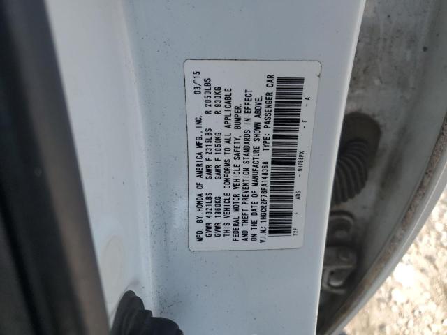 1HGCR2F76FA148368 - 2015 HONDA ACCORD EX WHITE photo 13
