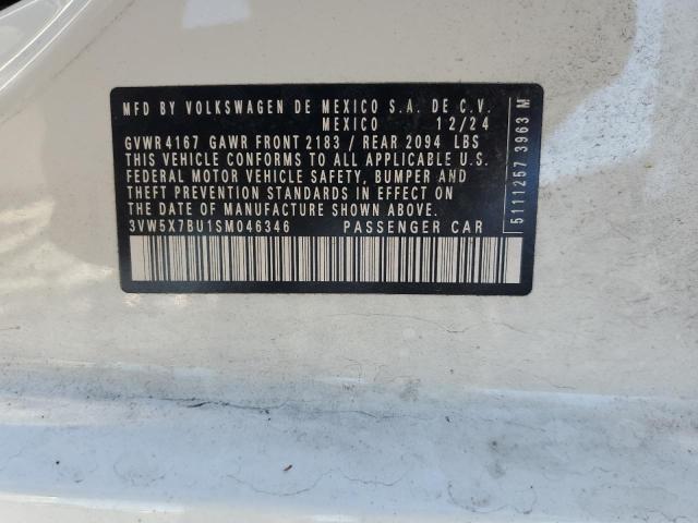 3VW5X7BU1SM046346 - 2025 VOLKSWAGEN JETTA S 白色 照片 13