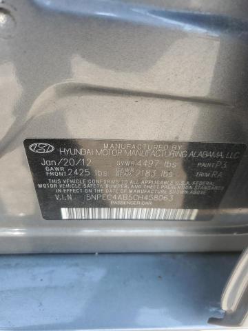 5NPEC4AB5CH458063 - 2012 HYUNDAI SONATA SE Gri fotoğraf 12