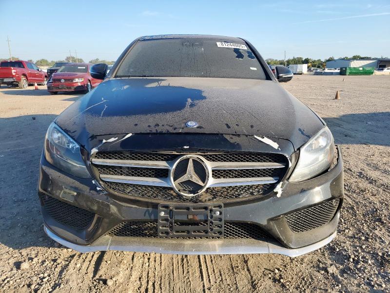 55SWF4JB4HU203985 - 2017 MERCEDES-BENZ C 300 BLACK photo 5