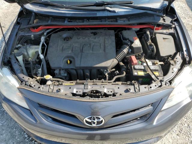 5YFBU4EE5DP189281 - 2013 TOYOTA COROLLA BASE Մոխրագույն լուսանկար 11