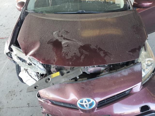 JTDKN3DU2D5605476 - 2013 TOYOTA PRIUS 勃艮第红 照片 11