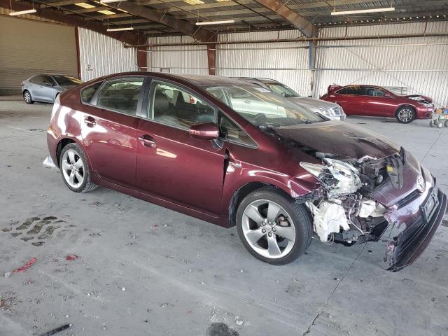 JTDKN3DU2D5605476 - 2013 TOYOTA PRIUS 勃艮第红 照片 4