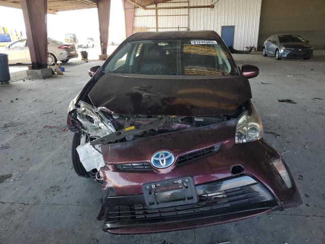 JTDKN3DU2D5605476 - 2013 TOYOTA PRIUS 勃艮第红 照片 5