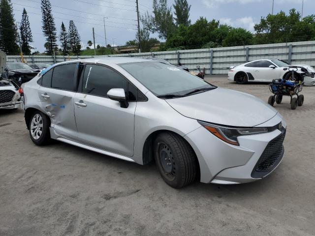 JTDEPMAE6NJ210672 - 2022 TOYOTA COROLLA LE SILVER photo 4