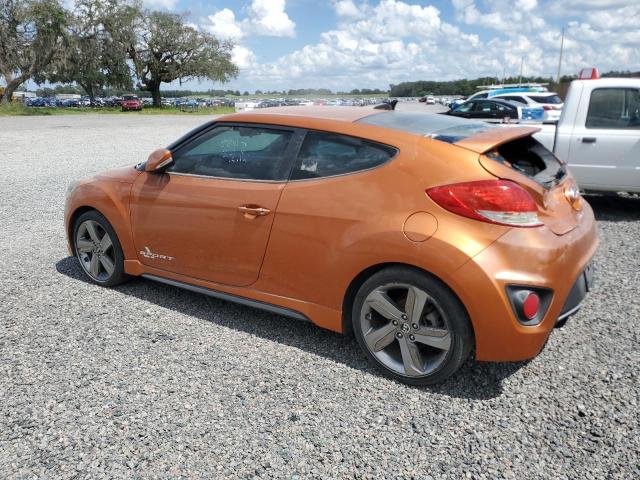KMHTC6AE5DU166493 - 2013 HYUNDAI VELOSTER TURBO ORANGE photo 2