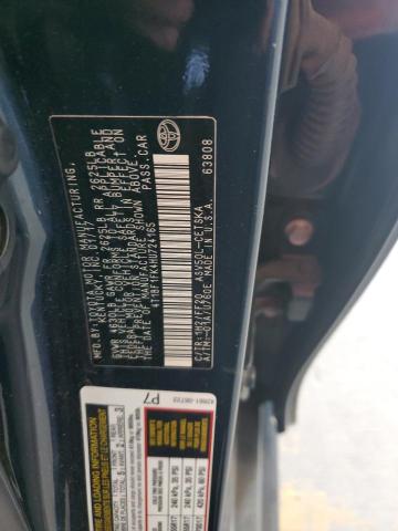 4T1BF1FK4HU724165 - 2017 TOYOTA CAMRY SE LE Սև լուսանկար 12