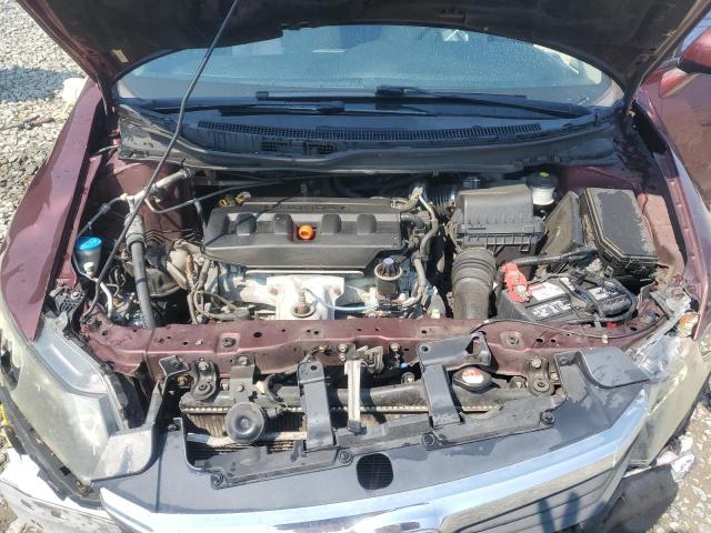 19XFB2F8XCE385219 - 2012 HONDA CIVIC EX Bordo foto 11