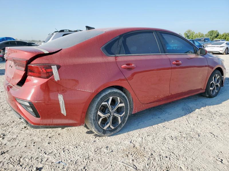 3KPF24AD4KE048723 - 2019 KIA FORTE FE Червоний фото 3