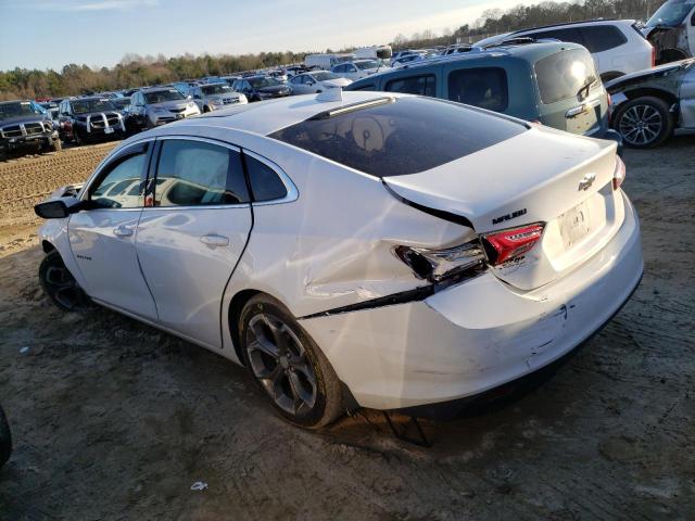 1G1ZD5ST3LF080937 - 2020 CHEVROLET MALIBU LT WHITE photo 2