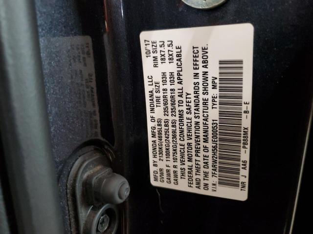 7FARW2H56JE000531 - 2018 HONDA CR-V EX Boz foto 13