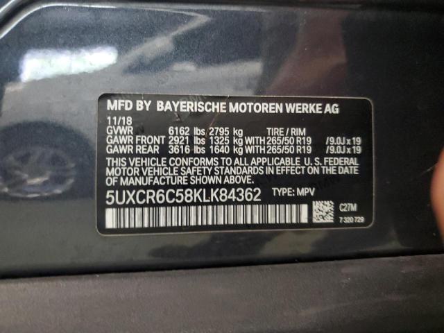 5UXCR6C58KLK84362 - 2019 BMW X5 XDRIVE40I 石墨色 照片 13