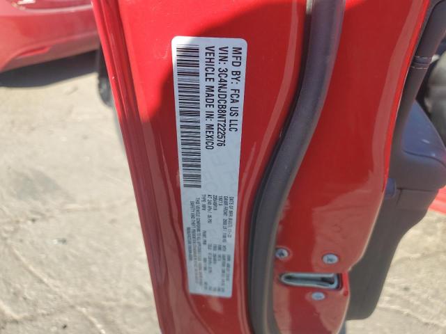 3C4NJDCB8NT222576 - 2022 JEEP COMPASS LIMITED RED photo 12