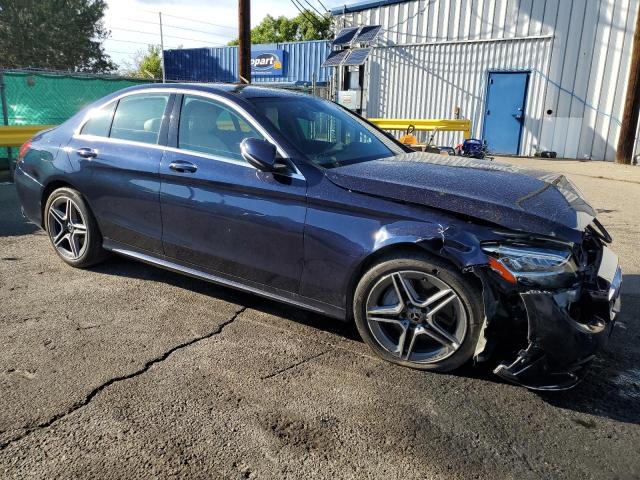 55SWF8EB9KU283907 - 2019 MERCEDES-BENZ C 300 4MATIC BLUE photo 4
