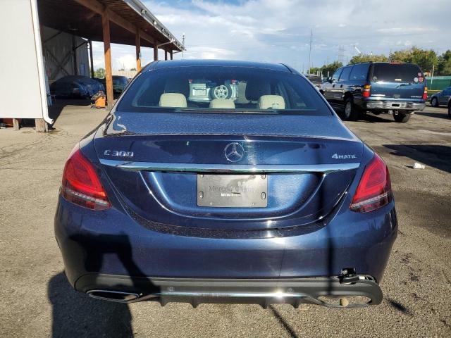 55SWF8EB9KU283907 - 2019 MERCEDES-BENZ C 300 4MATIC BLUE photo 6