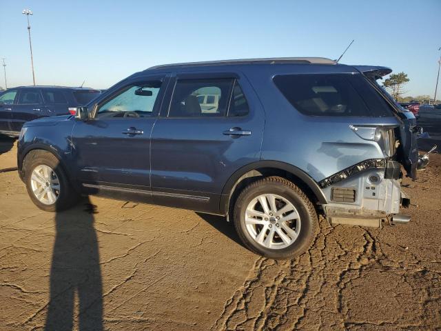 1FM5K8DH0JGC04607 - 2018 FORD EXPLORER XLT Azul foto 2