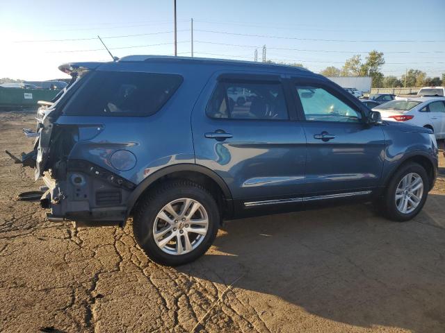 1FM5K8DH0JGC04607 - 2018 FORD EXPLORER XLT Azul foto 3