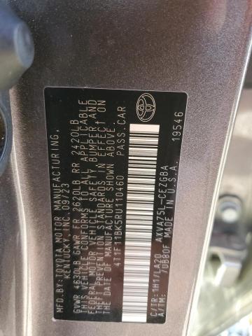 4T1F11BK5RU110460 - 2024 TOYOTA CAMRY XLE Graphite photo 13