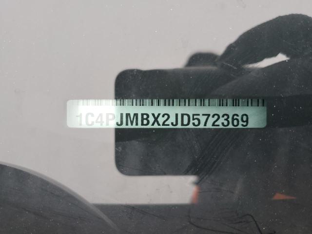 1C4PJMBX2JD572369 - 2018 JEEP CHEROKEE TRAILHAWK BLACK photo 12