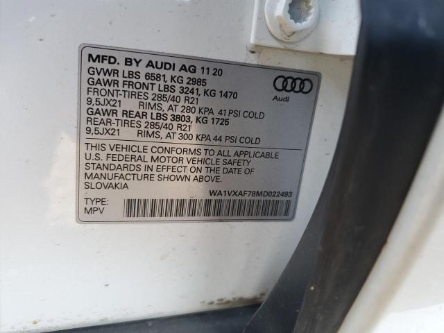 WA1VXAF78MD022493 - 2021 AUDI Q7 PRESTIGE 白色 照片 13
