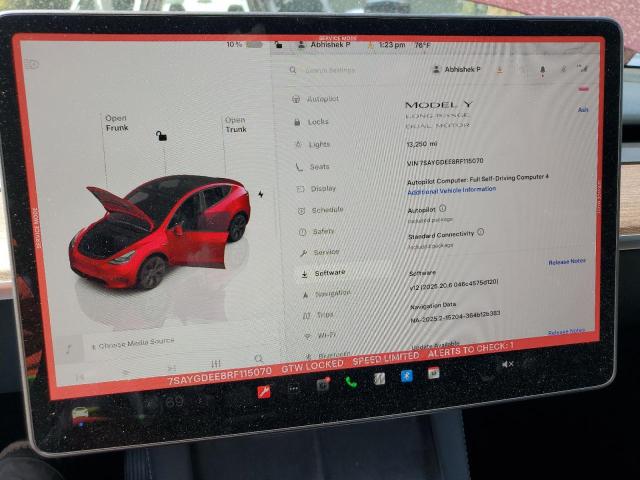 7SAYGDEE8RF115070 - 2024 TESLA MODEL Y Կարմիր լուսանկար 9