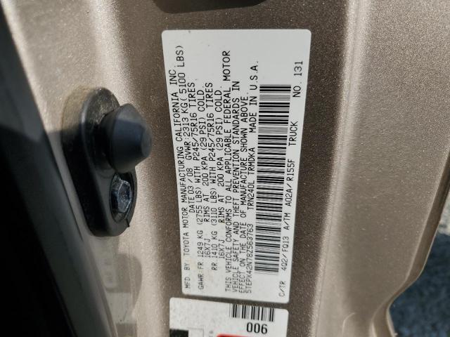 5TEPX42N78Z563763 - 2008 TOYOTA TACOMA GOLD photo 13