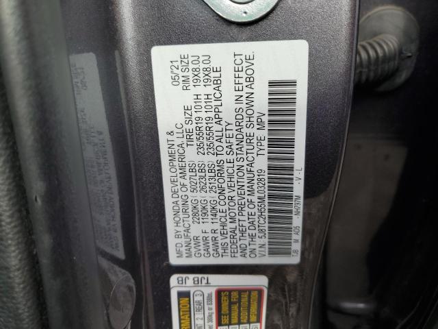 5J8TC2H55ML032819 - 2021 ACURA RDX TECHNOLOGY Graphite photo 13