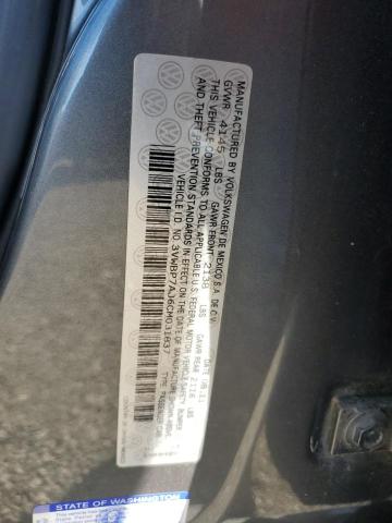 3VWBP7AJ6CM031837 - 2012 VOLKSWAGEN JETTA SE 银色 照片 13