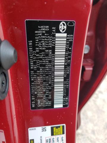 5YFB4MDEXRP103892 - 2024 TOYOTA COROLLA LE წითელი ფოტო 13