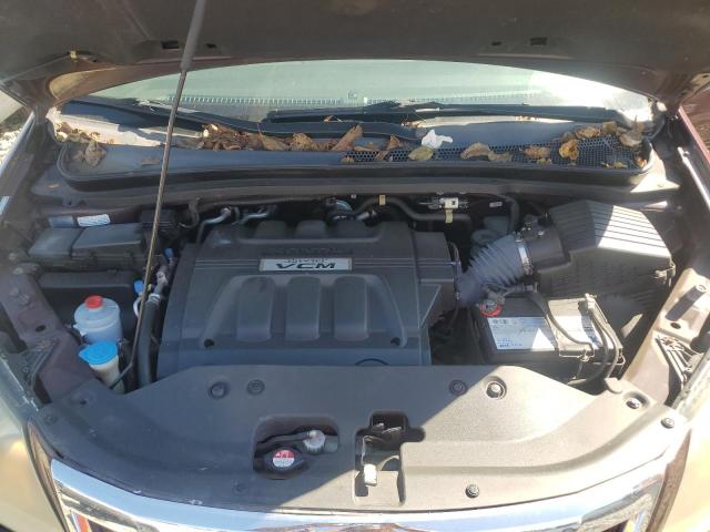 5FNRL3H6XAB070083 - 2010 HONDA ODYSSEY EXL ბურგუნდია ფოტო 12