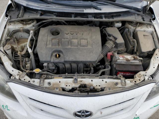 5YFBU4EE5DP100289 - 2013 TOYOTA COROLLA BASE WHITE photo 11