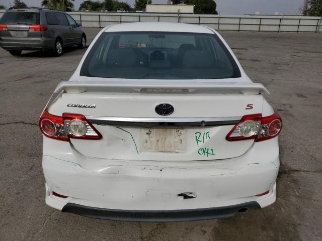 5YFBU4EE5DP100289 - 2013 TOYOTA COROLLA BASE WHITE photo 6