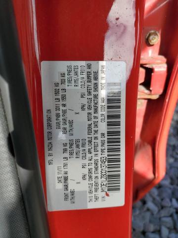 JM1DE1LZ8C0137453 - 2012 MAZDA MAZDA2 红色 照片 13