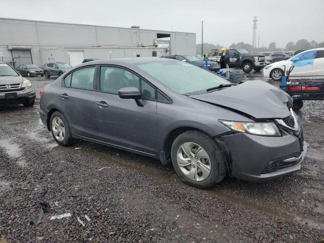 19XFB2E59EE081664 - 2014 HONDA CIVIC LX GRAY photo 4