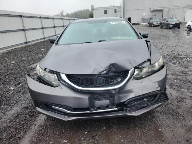 19XFB2E59EE081664 - 2014 HONDA CIVIC LX GRAY photo 5