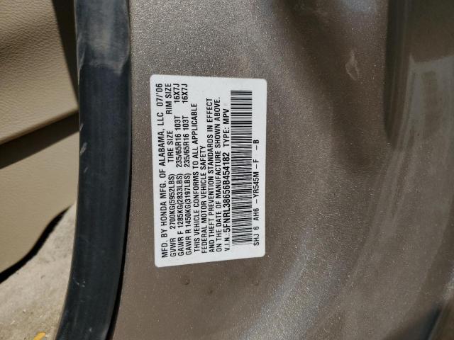 5FNRL38656B454182 - 2006 HONDA ODYSSEY EXL Qəhvəyi foto 13