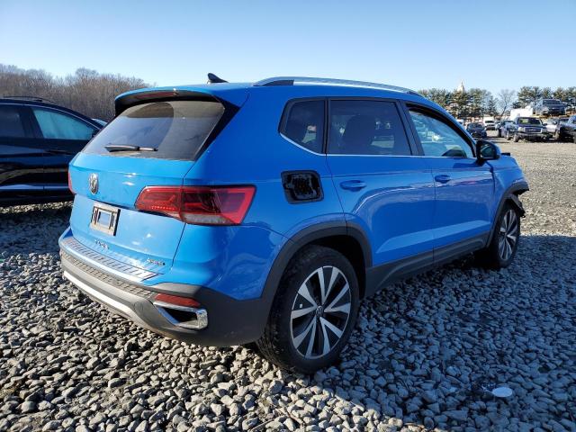 3VVYX7B2XNM099616 - 2022 VOLKSWAGEN TAOS SE BLUE photo 3