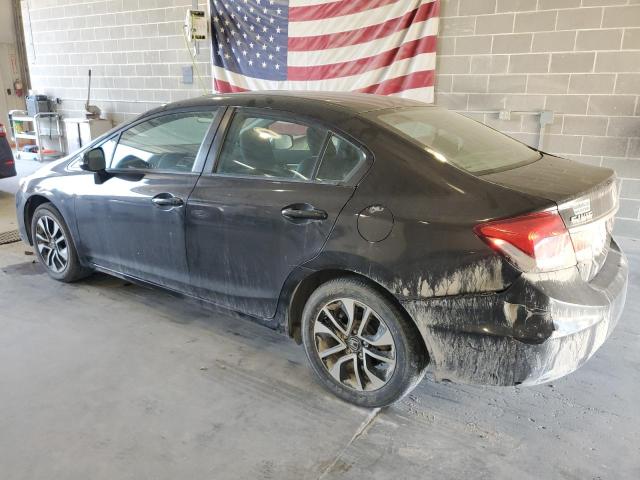 19XFB2F92DE020429 - 2013 HONDA CIVIC EXL Czarny zdjęcie 2