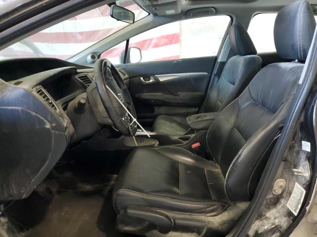 19XFB2F92DE020429 - 2013 HONDA CIVIC EXL Czarny zdjęcie 7