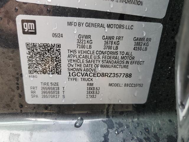 1GCVACED8RZ357788 - 2024 CHEVROLET SILVERADO C1500 LT CHARCOAL photo 13