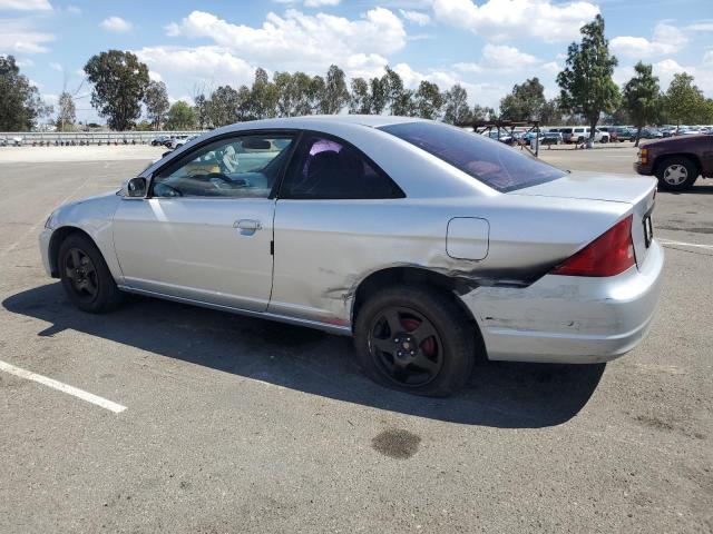 1HGEM21022L074317 - 2002 HONDA CIVIC EX SILVER photo 2