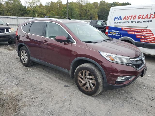 2HKRM4H77FH637936 - 2015 HONDA CR-V EXL MAROON photo 4