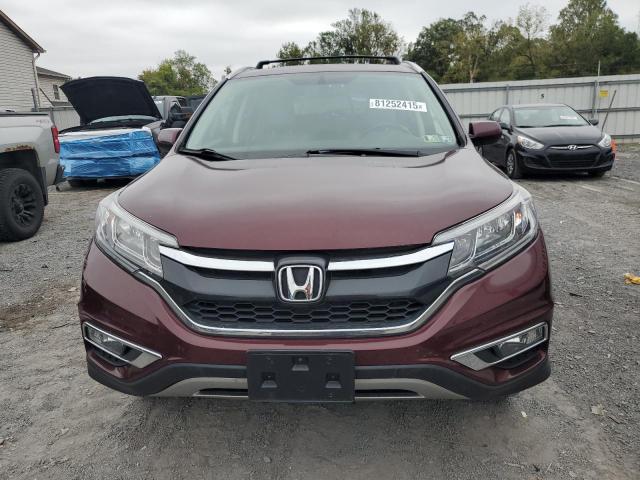 2HKRM4H77FH637936 - 2015 HONDA CR-V EXL MAROON photo 5