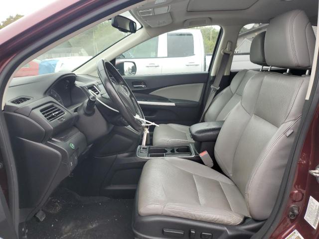 2HKRM4H77FH637936 - 2015 HONDA CR-V EXL MAROON photo 7