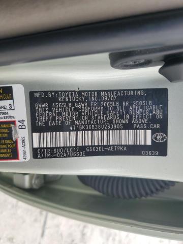 4T1BK36B38U263905 - 2008 TOYOTA AVALON XL მწვანე ფოტო 12