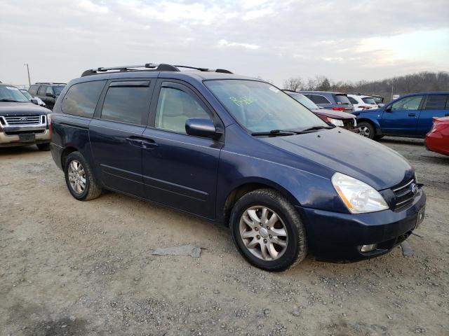 KNDMB233286198635 - 2008 KIA SEDONA EX BLUE photo 4