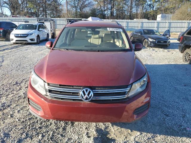 WVGAV7AXXGW060929 - 2016 VOLKSWAGEN TIGUAN S RED photo 5