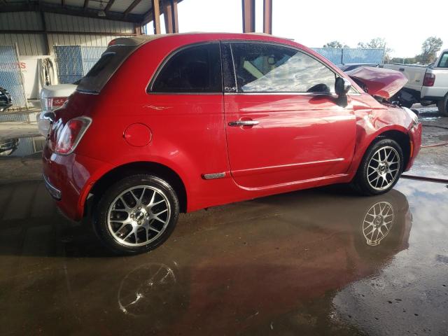3C3CFFER3DT623261 - 2013 FIAT 500 LOUNGE RED photo 3