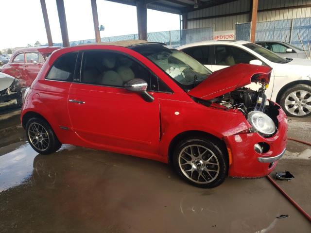 3C3CFFER3DT623261 - 2013 FIAT 500 LOUNGE RED photo 4